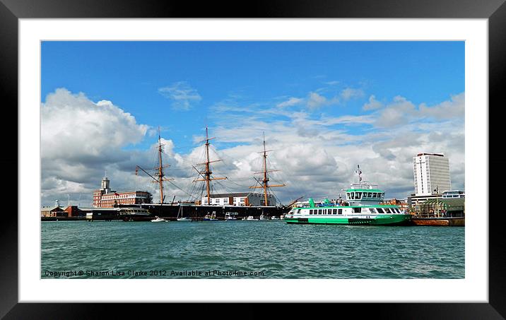 Portsmouth's historic dockyard Framed Mounted Print by Sharon Lisa Clarke