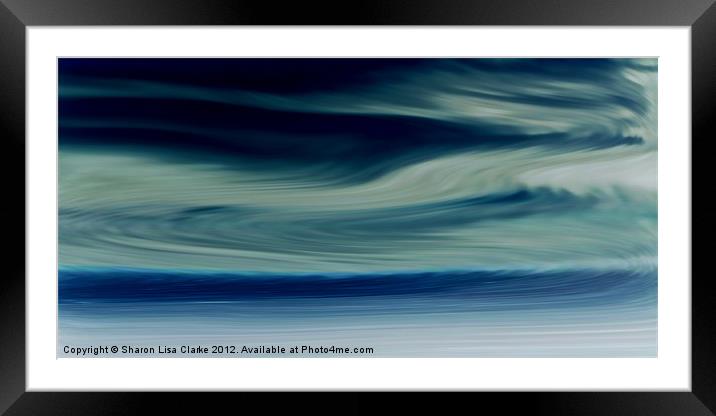 Ocean Framed Mounted Print by Sharon Lisa Clarke
