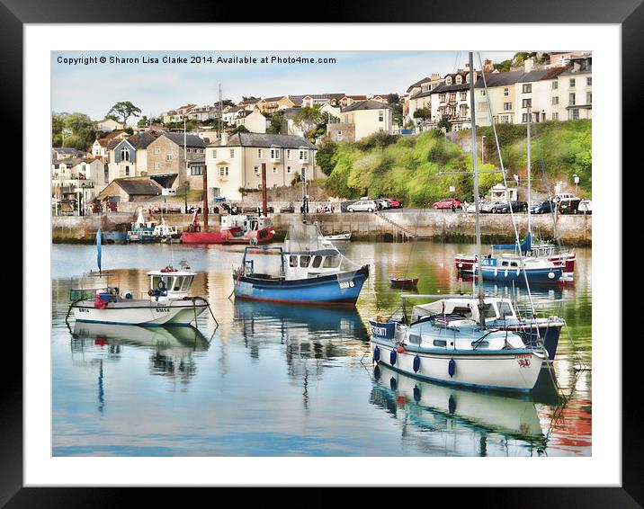  A little bit of Brixham Framed Mounted Print by Sharon Lisa Clarke