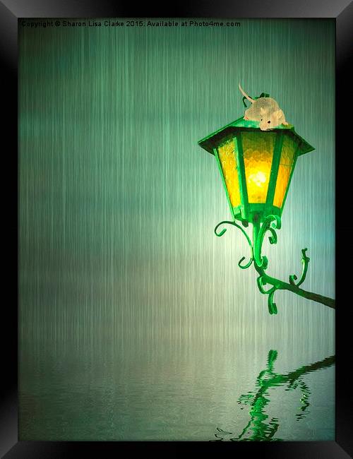 Raining Framed Print by Sharon Lisa Clarke