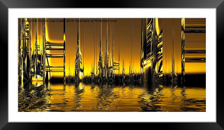  Futurescape Framed Mounted Print by Sharon Lisa Clarke