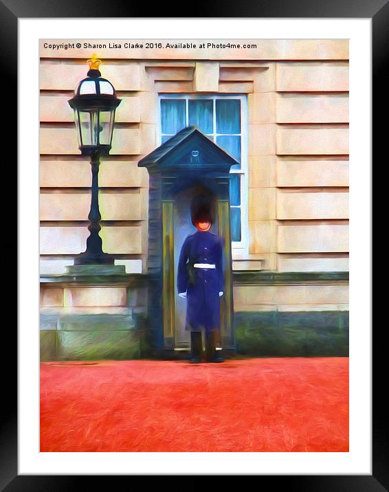  Queens Guard Framed Mounted Print by Sharon Lisa Clarke