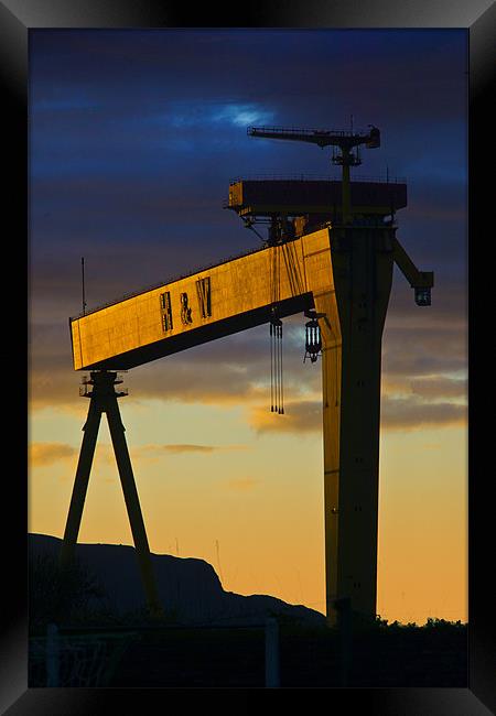 Sunset on Goliath Framed Print by Pierre TORNERO