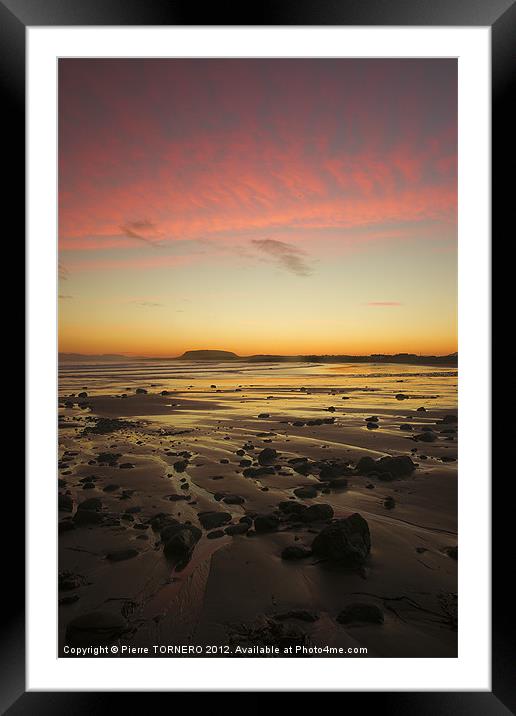 Sunrise at Aughris Head Framed Mounted Print by Pierre TORNERO
