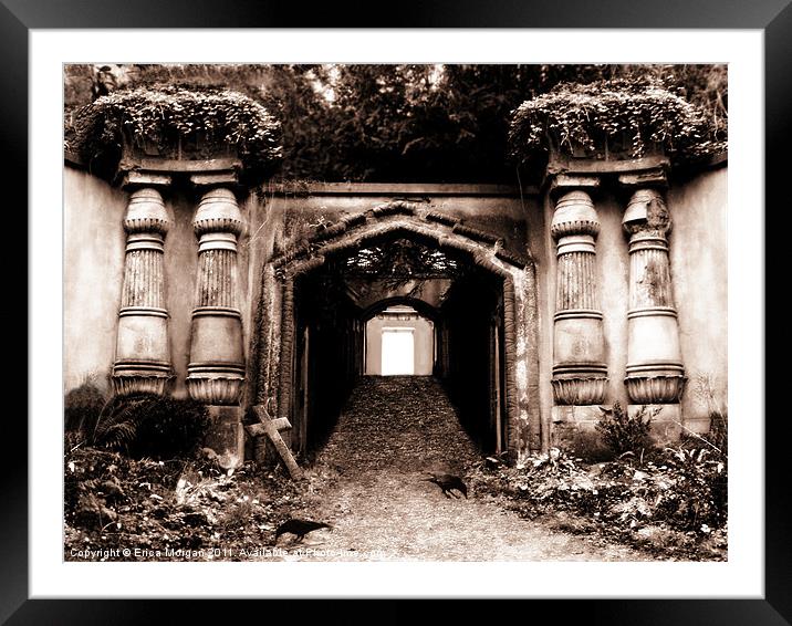 Necropolis portal. Framed Mounted Print by Erica Morgan