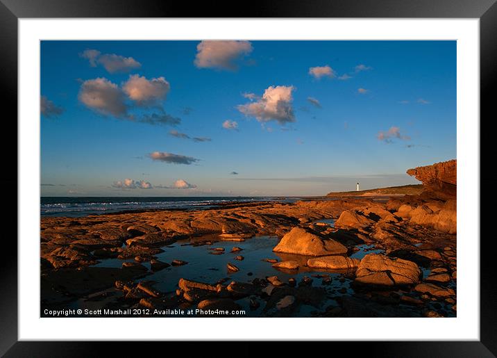 A Puff of Cloud Framed Mounted Print by Scott K Marshall