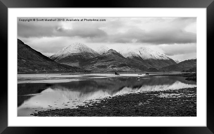 The  Five Sisters Framed Mounted Print by Scott K Marshall