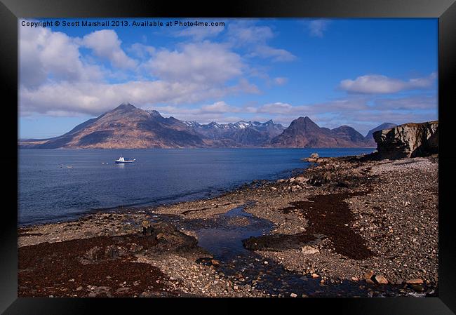 Elgol 50 Framed Print by Scott K Marshall