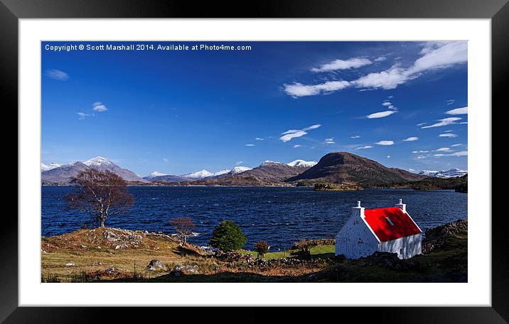 Postcard from Torridon Framed Mounted Print by Scott K Marshall