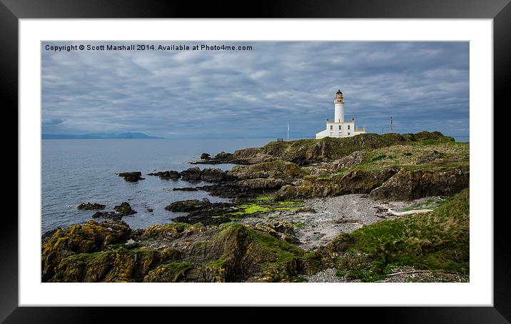 Turnberry on the Rocks Framed Mounted Print by Scott K Marshall