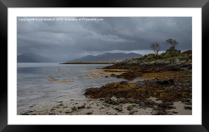  The Sleat Penisular Framed Mounted Print by Scott K Marshall