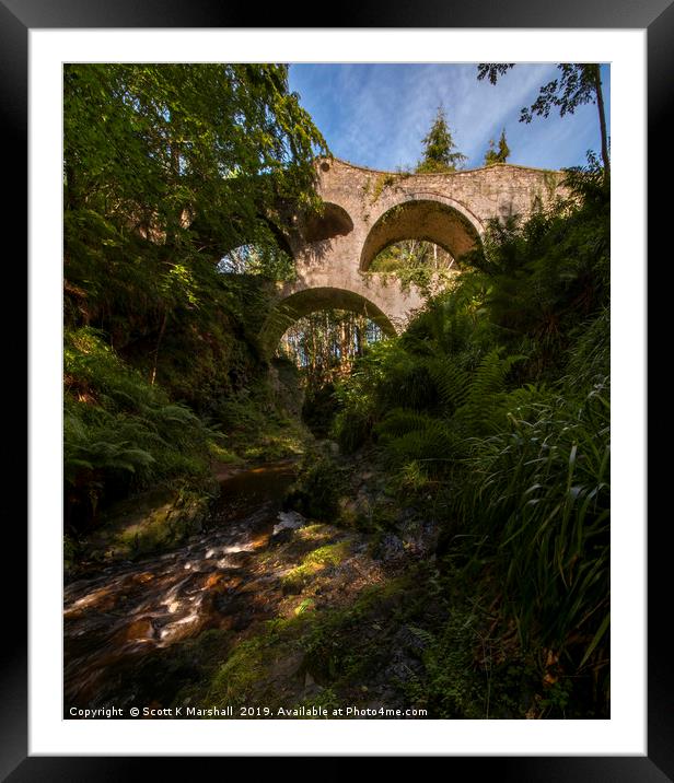 Craigmin Bridge Framed Mounted Print by Scott K Marshall