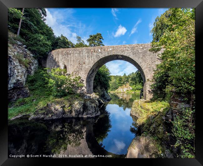 Bridge of Alvah Framed Print by Scott K Marshall