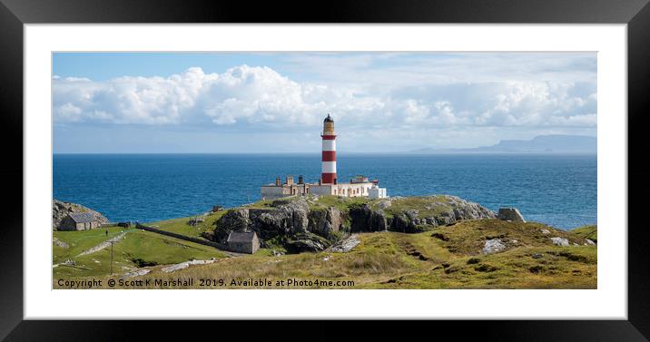 Eilean Glas Lighthouse Framed Mounted Print by Scott K Marshall