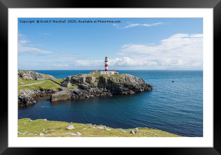 Eilean Glas Scalpay Framed Mounted Print by Scott K Marshall