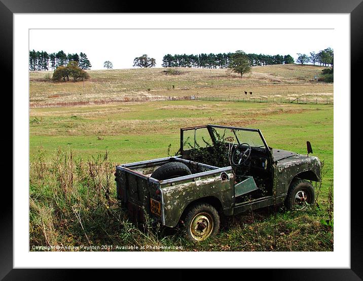 FORGOTTEN LAND ROVER Framed Mounted Print by Andrew Poynton