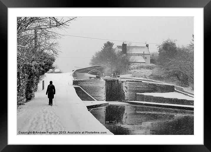 Botterham Staircase Lock Framed Mounted Print by Andrew Poynton