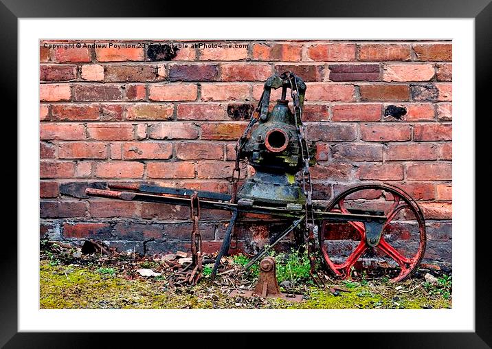 Old machinery Blist Hill Telford Framed Mounted Print by Andrew Poynton