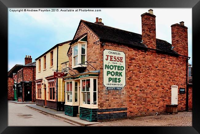  Blist Hill Butchers Framed Print by Andrew Poynton