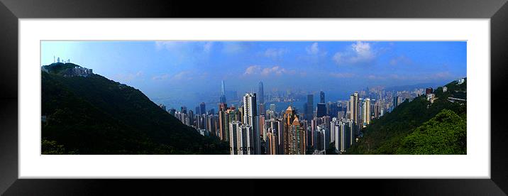 The Peak Hong Kong Framed Mounted Print by Henry Anderson