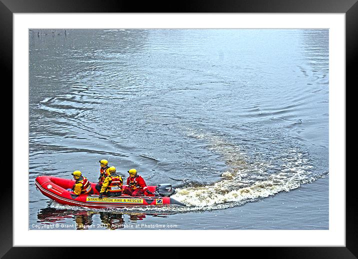 strathclyde fire & rescue Framed Mounted Print by Grant Paterson