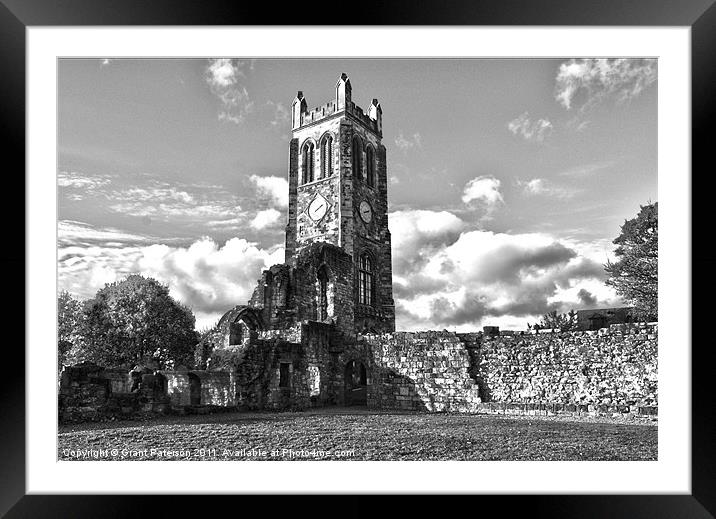 The Abbey Tower Framed Mounted Print by Grant Paterson