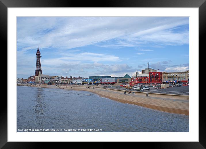 Blackpool Seafront Framed Mounted Print by Grant Paterson