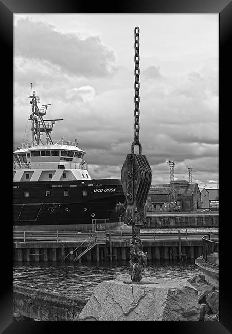 Anchor Up Framed Print by Grant Paterson