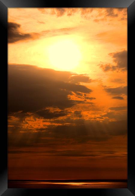 Corney Fell Sunset Framed Print by Lee Dawson