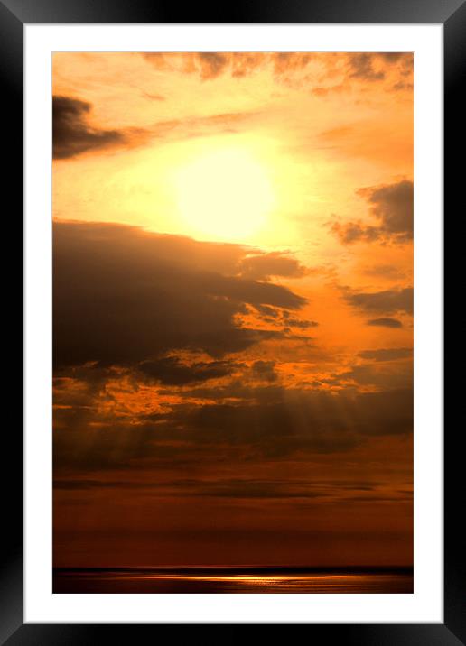 Corney Fell Sunset Framed Mounted Print by Lee Dawson
