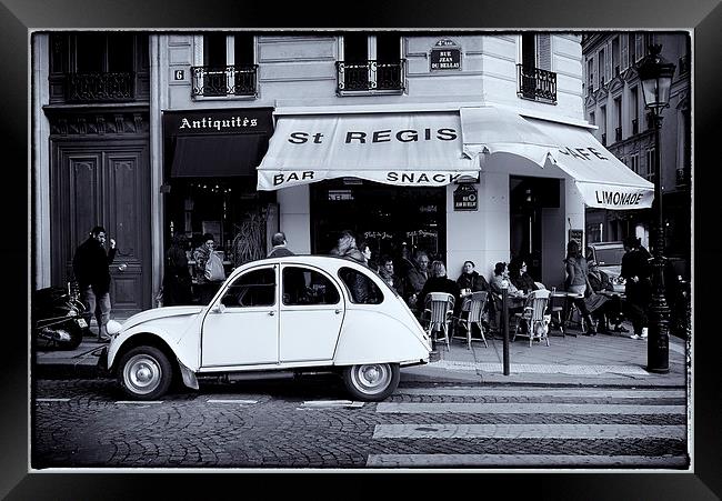 Citroen 2CV in Paris Framed Print by Duncan Snow
