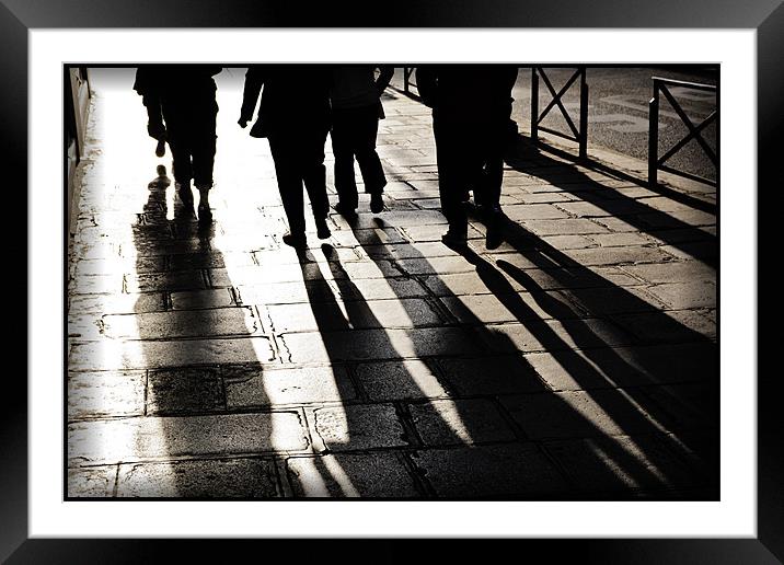 A Walk in Paris Framed Mounted Print by Duncan Snow