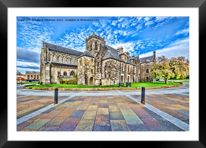 Paisley Abbey  Framed Mounted Print by Valerie Paterson