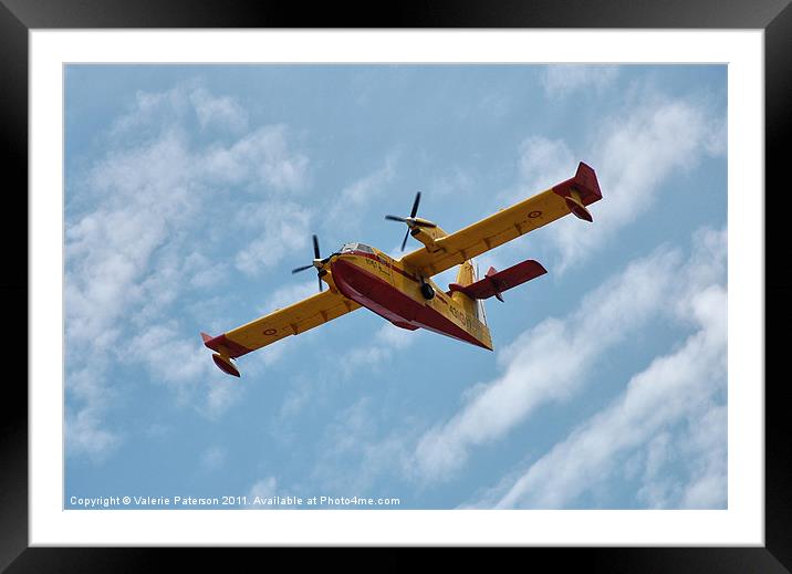Seaplane in Majorca Framed Mounted Print by Valerie Paterson