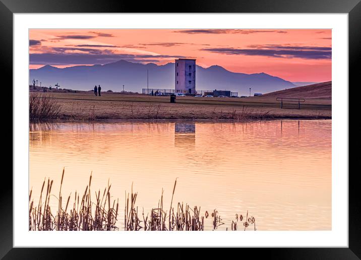 Sunset Afterglow Framed Mounted Print by Valerie Paterson