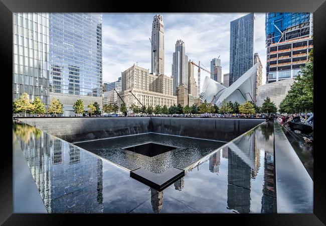 Never Forgetting Ground Zero Framed Print by Valerie Paterson