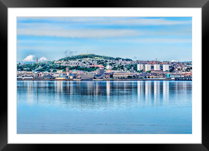 Dundee Across The Tay Framed Mounted Print by Valerie Paterson