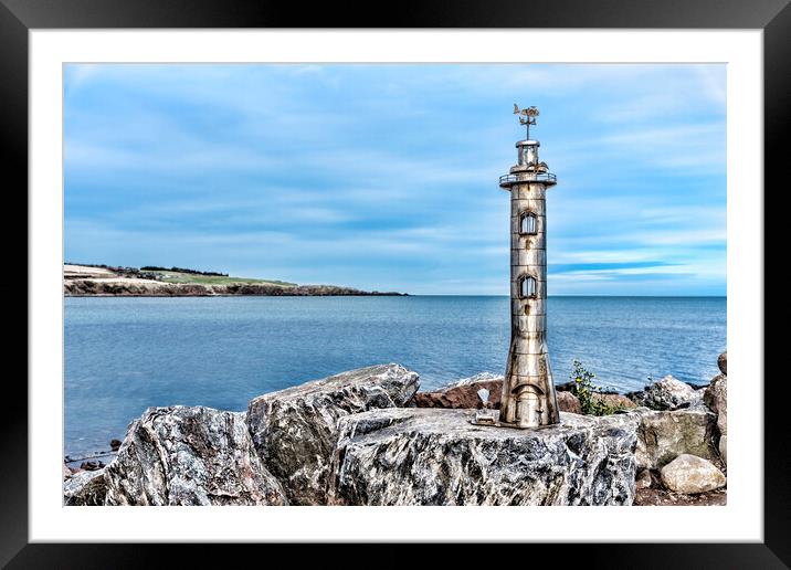 Lighthouse Stonehaven Framed Mounted Print by Valerie Paterson