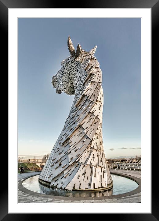 Kelpies Mane Framed Mounted Print by Valerie Paterson