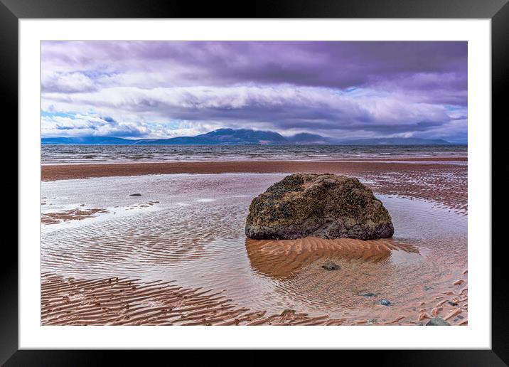 North Shore Ardrossan Framed Mounted Print by Valerie Paterson