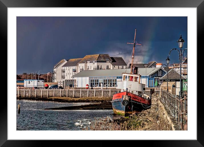 Tug Garnock Framed Mounted Print by Valerie Paterson