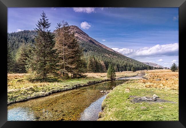 Kinglas Water Argyll Framed Print by Valerie Paterson