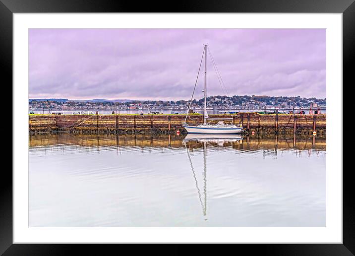 Tayport Yacht  Framed Mounted Print by Valerie Paterson