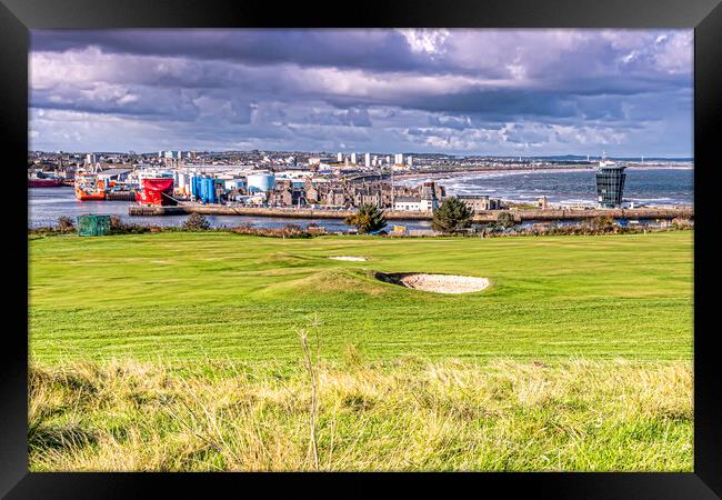 Aberdeen Golf Course Framed Print by Valerie Paterson