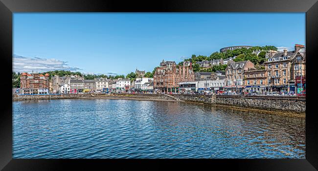 Seaside Town of Oban Framed Print by Valerie Paterson
