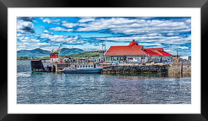 Oban Harbourside Framed Mounted Print by Valerie Paterson