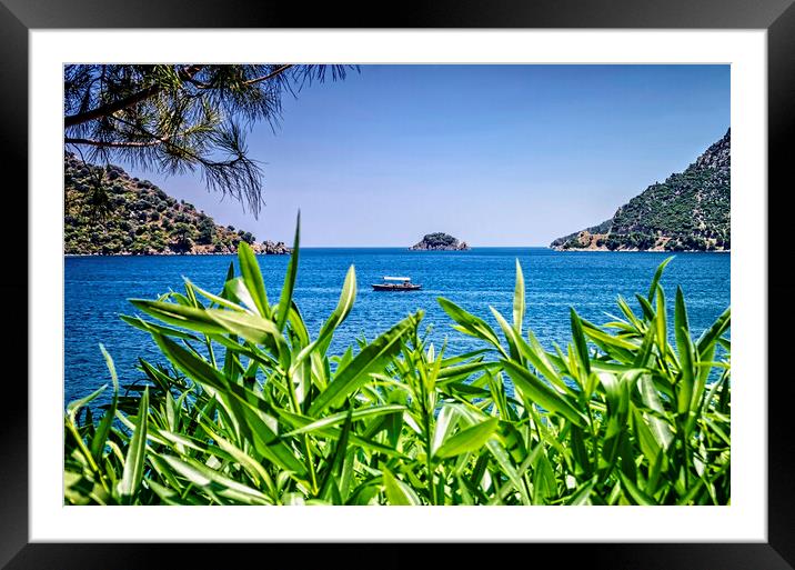 Mediterranean Meets Aegean Framed Mounted Print by Valerie Paterson