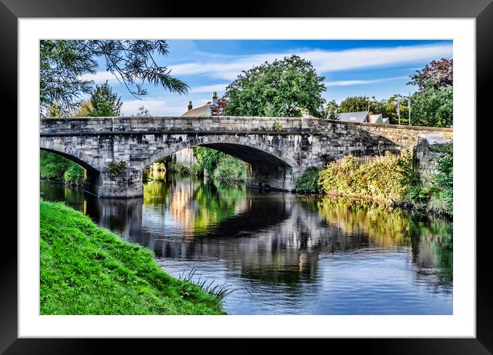 Bridge over River Garnock Framed Mounted Print by Valerie Paterson