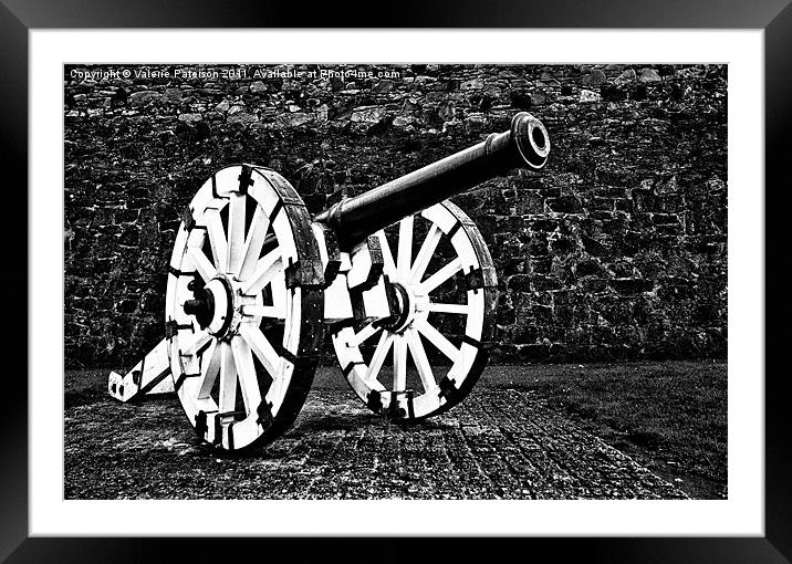 The Cannon Framed Mounted Print by Valerie Paterson