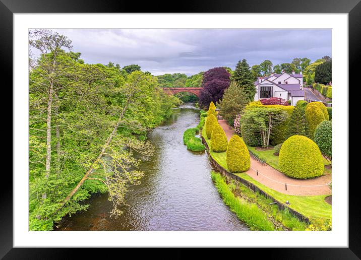 River Doon Framed Mounted Print by Valerie Paterson